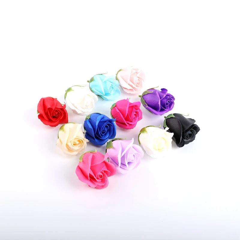 

5 Pieces Wedding Bride Holding Flowers Diy Material Soap Flower Home Decoration Accessories Fake Roses Artificial Flowers Cheap