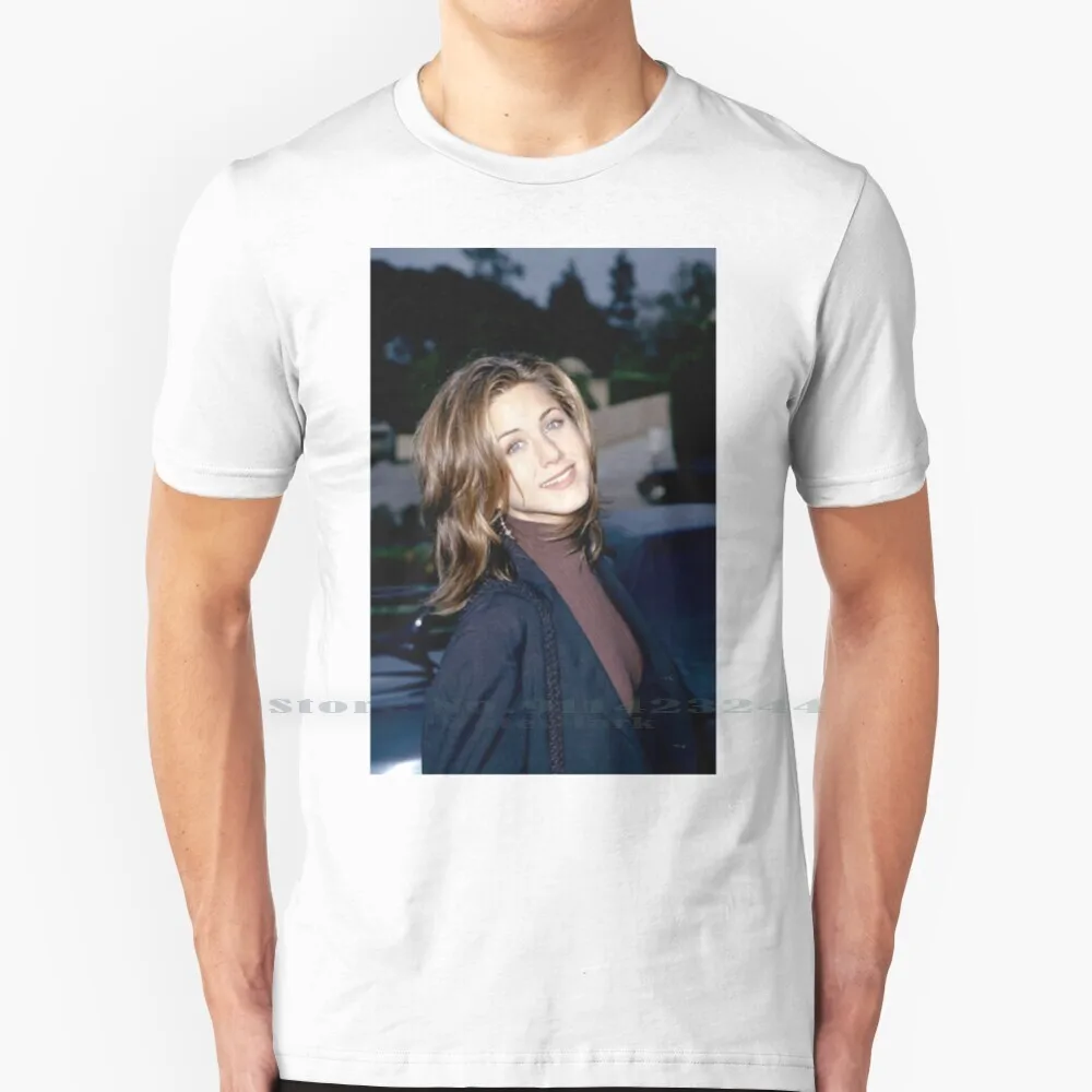 Young Jennifer Aniston T Shirt Cotton 6XL Jennifer Aniston Young Friends Vintage Aesthetic