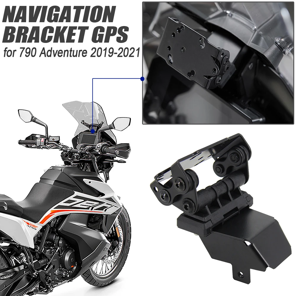 NEW For 790 390 ADVENTURE Motorcycle SMART PHONE Navigation GPS Plate Bracket Adapt Holder Kit 2019 2020 2021 FOR 250 ADV 2021