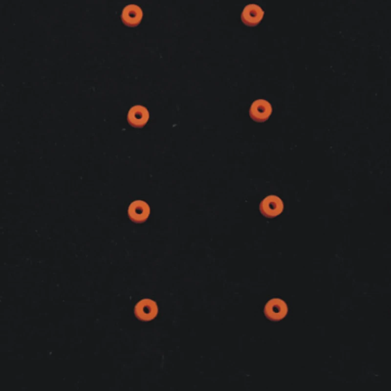 100Pcs New TH.= 3MM X Dia.= 5MM Plastic 2A Soft Orange Shaft Axle Sleeve Aperture 2MM 1.95MM Toy Accessories Tight Distribution