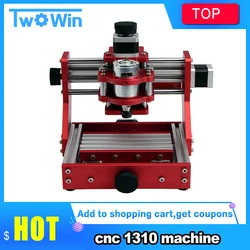 MINI CNC 1310 Metal Engraving Cutting Machine PVC PCB Aluminum Copper Engraver Router