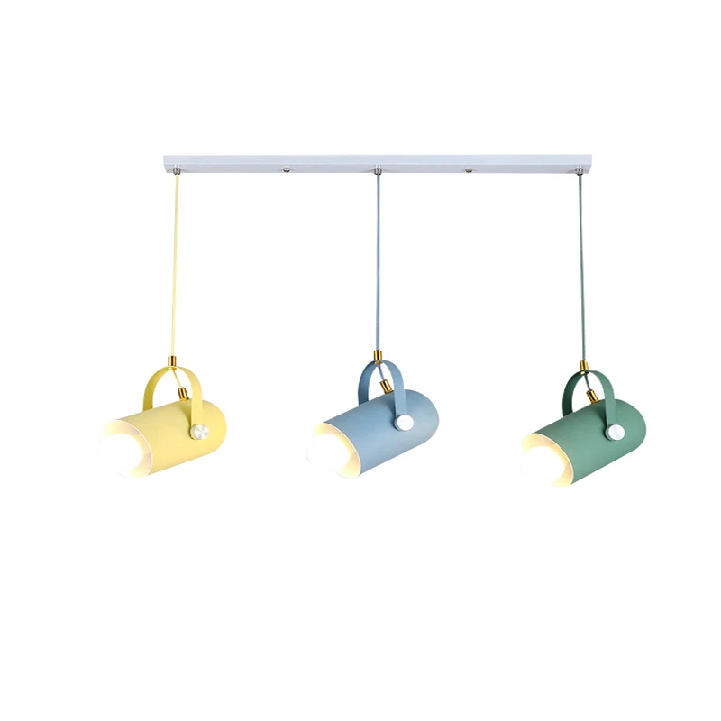 Nordic Pendant Lights Minimalism Broplight Iron/Angle Adjustable E27 Small  Clothing Store/Restaurant/Bar Hanging Lamp