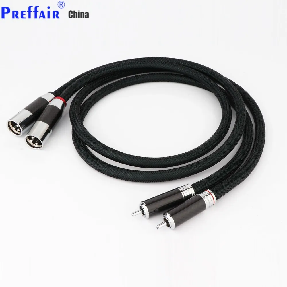 Hi-End FURUTECH FA-220 PVC 2 Core PCOCC Copper HIFI Male RCA to Female XLR Plug Audio Cables Wire Line