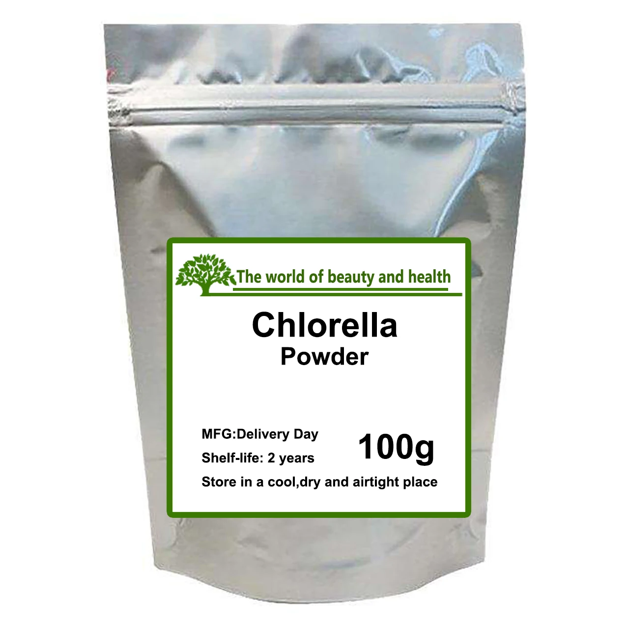 Natural Chlorella Powder, Super for Rich Vitamins, Proteins, Chlorophyll, Minerals, Cosmetic Raw