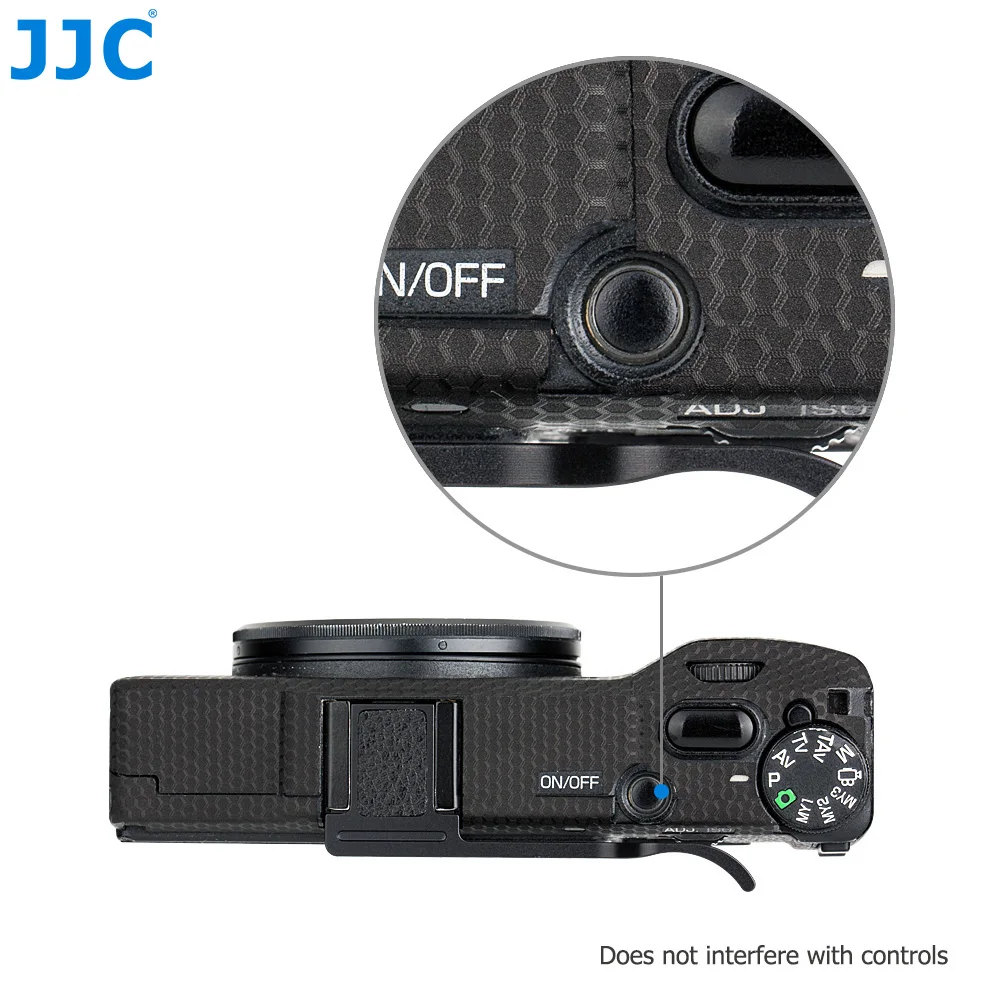 JJC TA-GR2 الأسود الإبهام حتى الحذاء الساخن قبضة اليد Hotshoe قوس لريكو GR II كاميرا سبائك الألومنيوم غطاء الحذاء الساخن