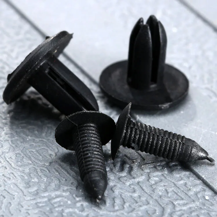 50 pièces Auto En Plastique Pare-chocs Fixations Rivet De Retenue de Type Poussoir Cache Moteur Fender Voiture garniture de porte Panneau Clip Pour Toyota