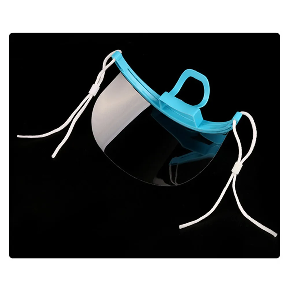 10PCS Transparent Catering Mask Colorful Holder Anti Fog Catering Food Hotel Plastic Chef Kitchen Restaurant Smile Mouth Masks
