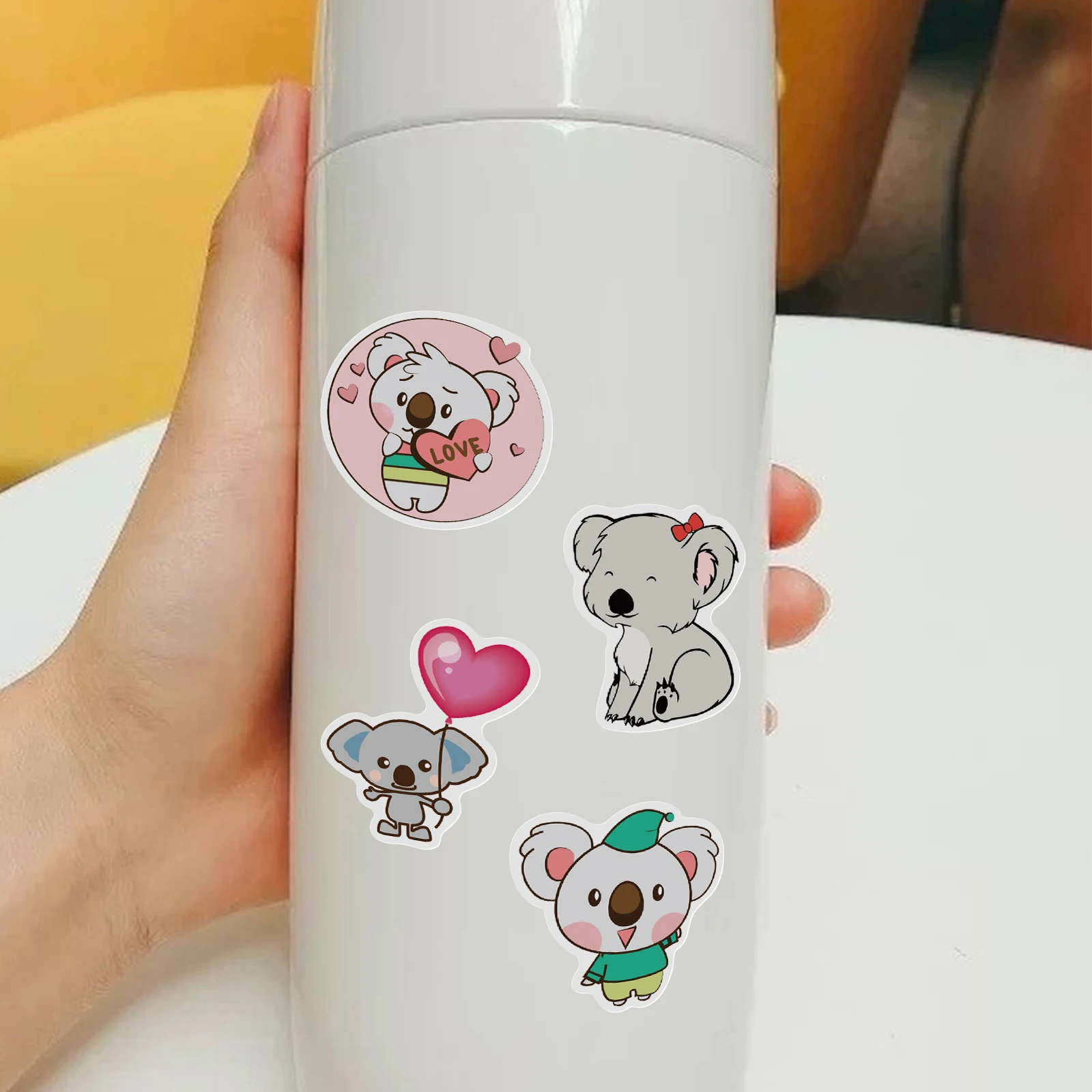 100PCS Cartoon Koala Stickers For Girls Laptop Guitar bagagli Skateboard Bike Car impermeabile Cool Sticker decalcomania giocattoli per bambini