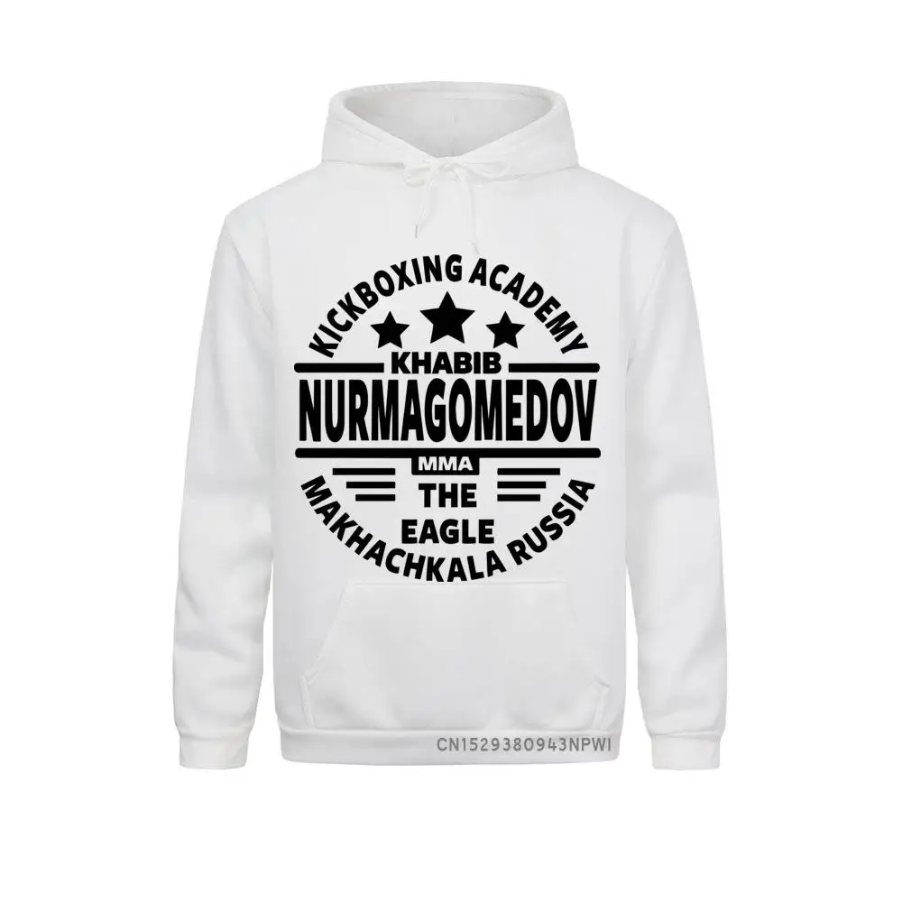 Khabib Nurmagomedov Men Sweatshirt MMA Fight Dagestan Russia Vintage Costume Male Sportswear Pullover Pocket Hoodie Hoody