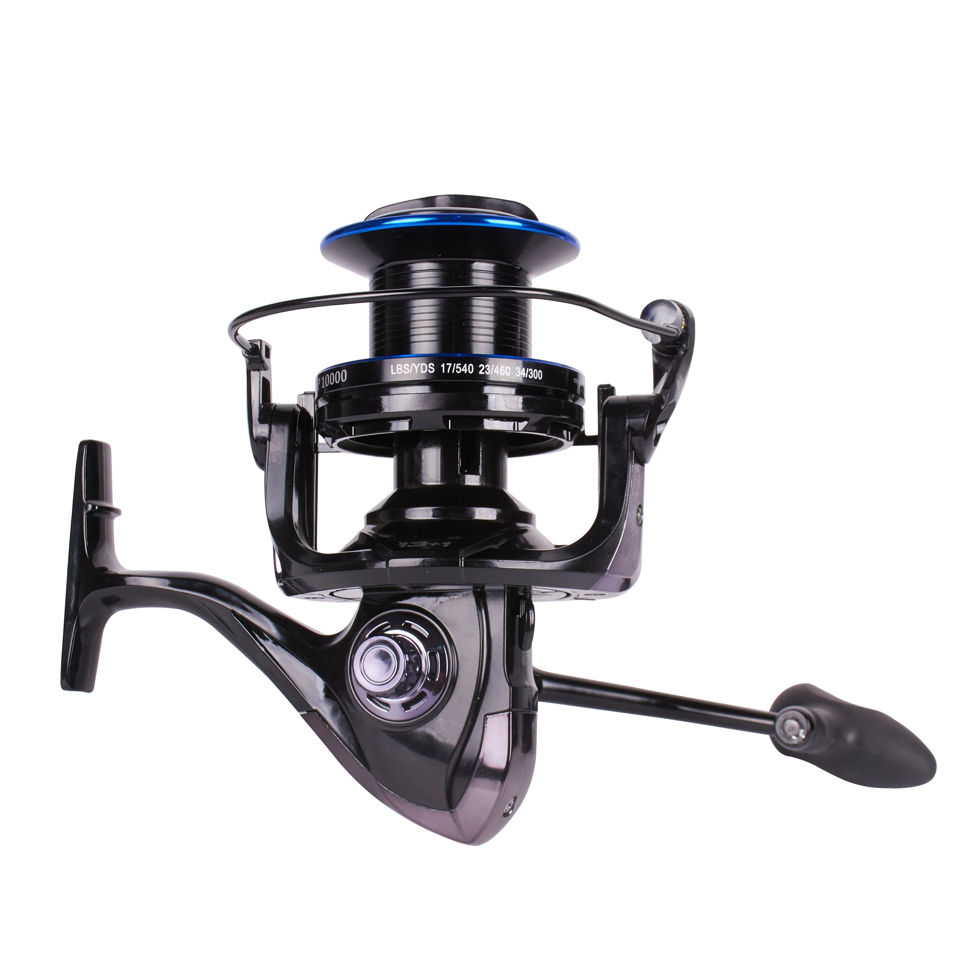 8000 - 10000 Saltwater Boat Fishing Big Game Spinning Reel 12+1 BB 4.1:1 Surf Fishing Reel CNC Handle Distant Wheel For Pesca