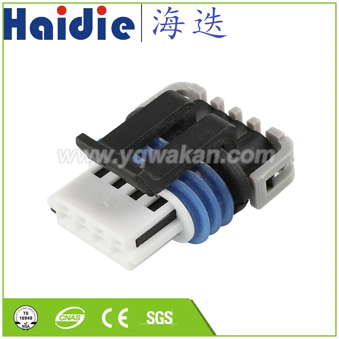 

Free shipping 5sets 4pin Auto Electri Intake air temperature pressure sensor harness wire harness plastic connector 15410728