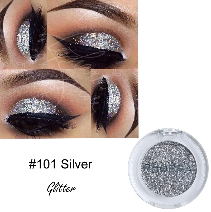 8 Colors Shimmer Glitter Eyeshadow Hot Fashion Makeup Eye Shadow Metallic Long-lasting Easy To Wear Eye Cosmetic Make Up Tools