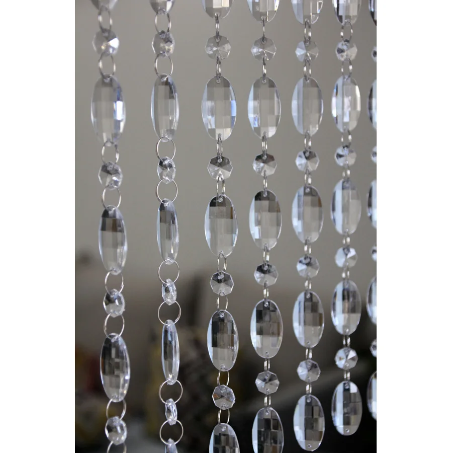 New Year Christmas Decorations for Home Luxury Bead Curtain Festival Celebration Wedding Decoration Stage Background Curtain image 3