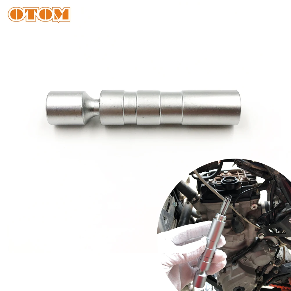 OTOM Universal Magnetic 12 Angle Spark Plug Sleeve Removal Tool Laser Extractor Wrench 14mm 3/8" Drive Plugs For KTM HUSQVARNA 6