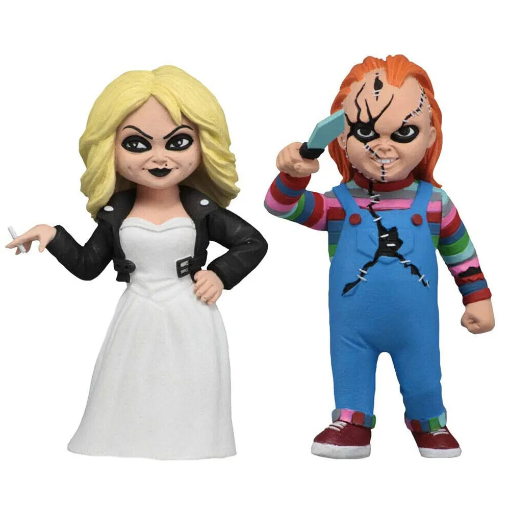 Hot Sale Toony Terrors Chucky & Tiffany 2-Pack 6 Inch NECA Action Figure Model Toys Gift Model Collection