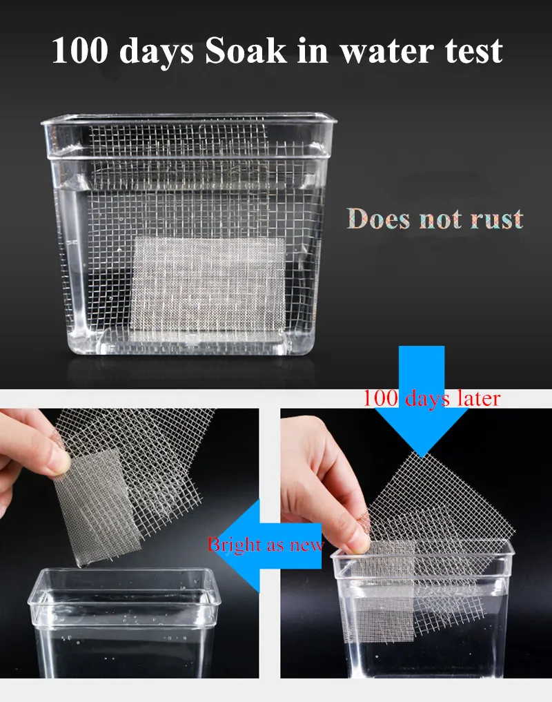 304 Stainless Steel Mesh 50cm Width Food Filter Metal Net Filtration Woven Wire Sheet Screening Filter Home Kitchen Strainers