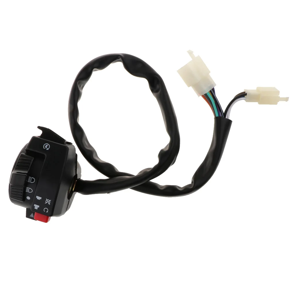 Multifunctional Kill Light Hi-Lo Beam Electric Start Switch Choke Switch Assembly for 50cc 70cc 90cc 110cc 125cc ATV Quad Buggy