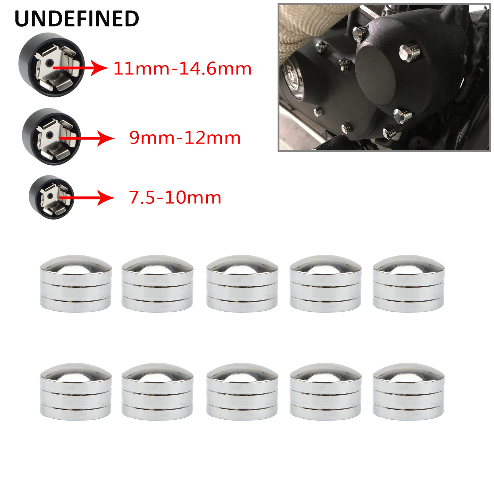 

Motorcycle Head Bolt Covers Aluminum Motor Topper Screw Nuts Caps For Harley Twin Cam Dyna Softail Touring Sportster XL 883 1200