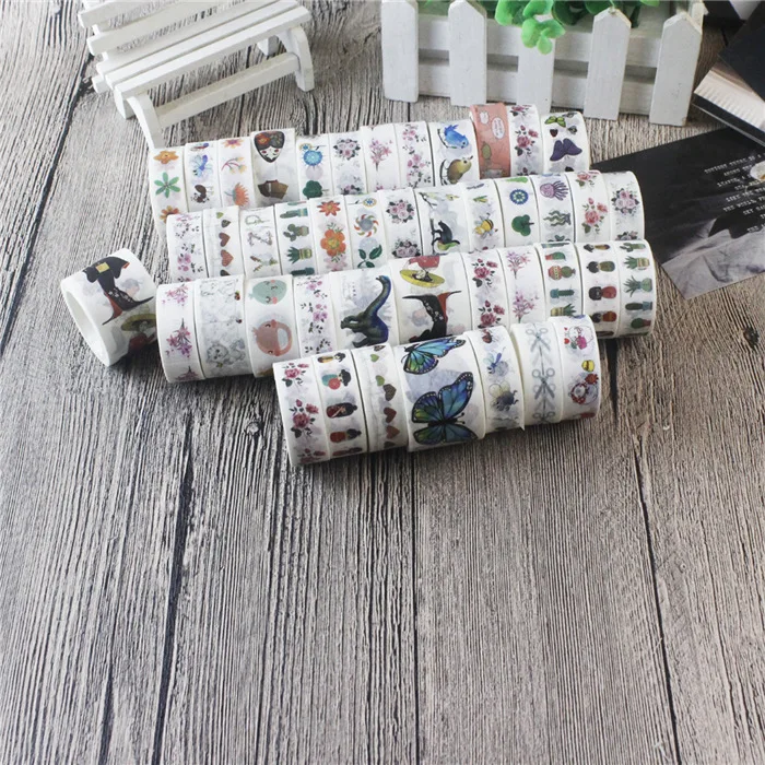 1 Rolle 5 m Washi Tape, niedliche Notizaufkleber, Handjournal, Tagebuch, Dekoration, Papier, Klebeband – Detail 5