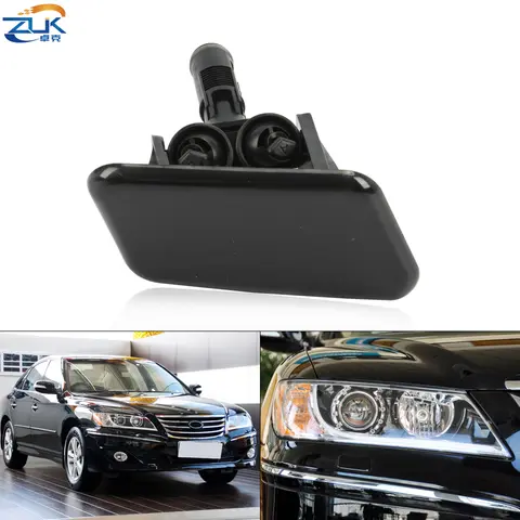 ZUK 자동차 앞 범퍼 헤드 라이트 와셔 노즐 커버 현대 아제라 그랜저 2010 2011 헤드 램프 워터 스프레이 제트 캡 도색되지 않은