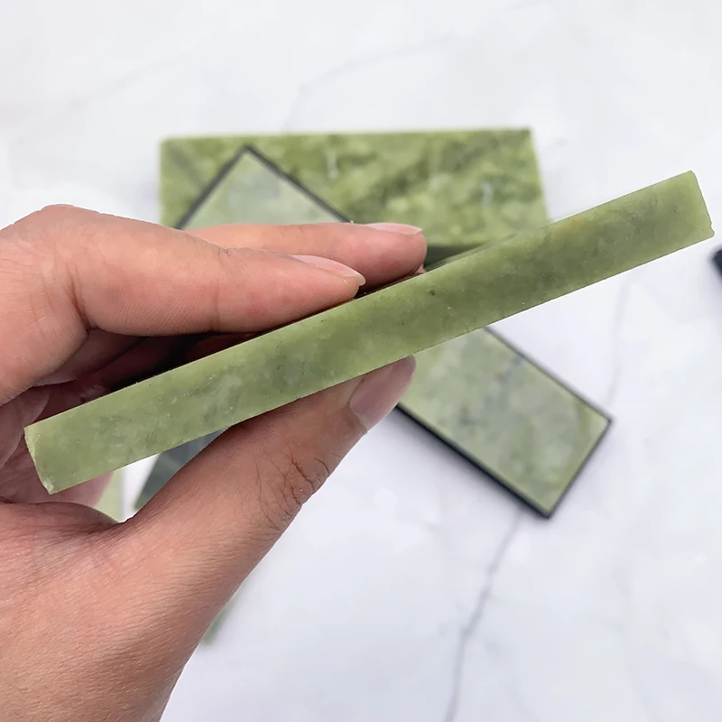 10000 Grit Natural Green Agate sharpening stone Whetstone Fine Grinding Polishing Shaved bar kitchen knife sharpener honing tool