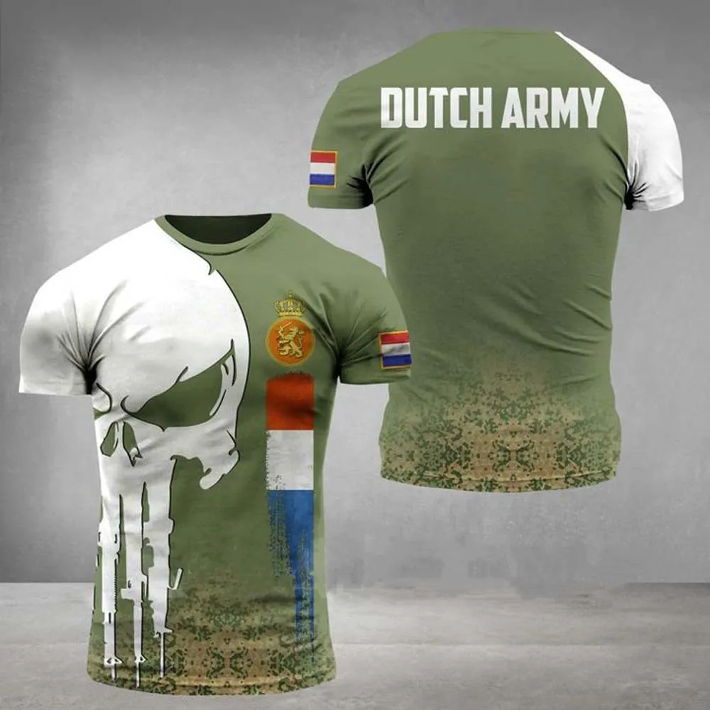 2021 summer ARMY-VETERANT shirt for men French soldier field top 3D printed shirt topVeterans camouflage commando T-shirt top