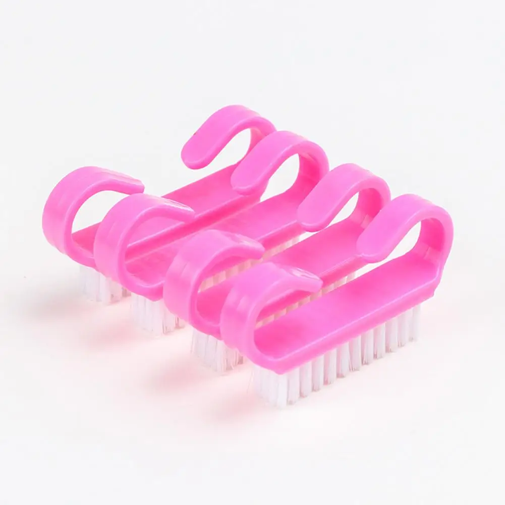 Small Horn Shape Plastic Dust Cleaning Brush Manicure Nail Art Pedicure Tool наклейки для ногтей