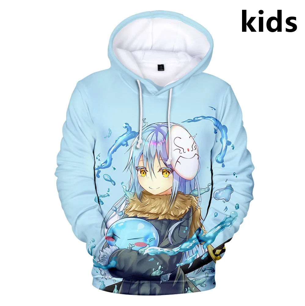 

2 To 14 Years Kids Hoodies Anime Rimuru Tempest 3D print Hoodie sweatshirt Boy Girls fashion cosplay Jacket children Clothes