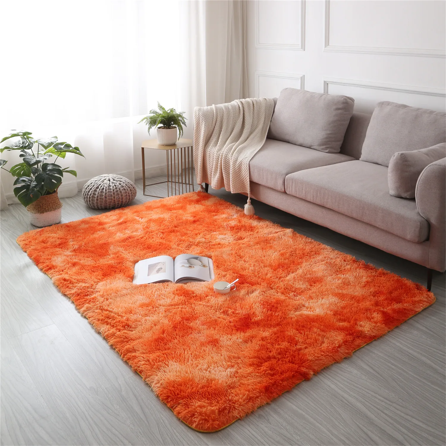 

Super Soft Fluffy Shaggy Rugs Fuzzy Plush Area Rugs Nursery Home Decor Carpet Baby Crawling Mat Dining Living Room Kids Carpet