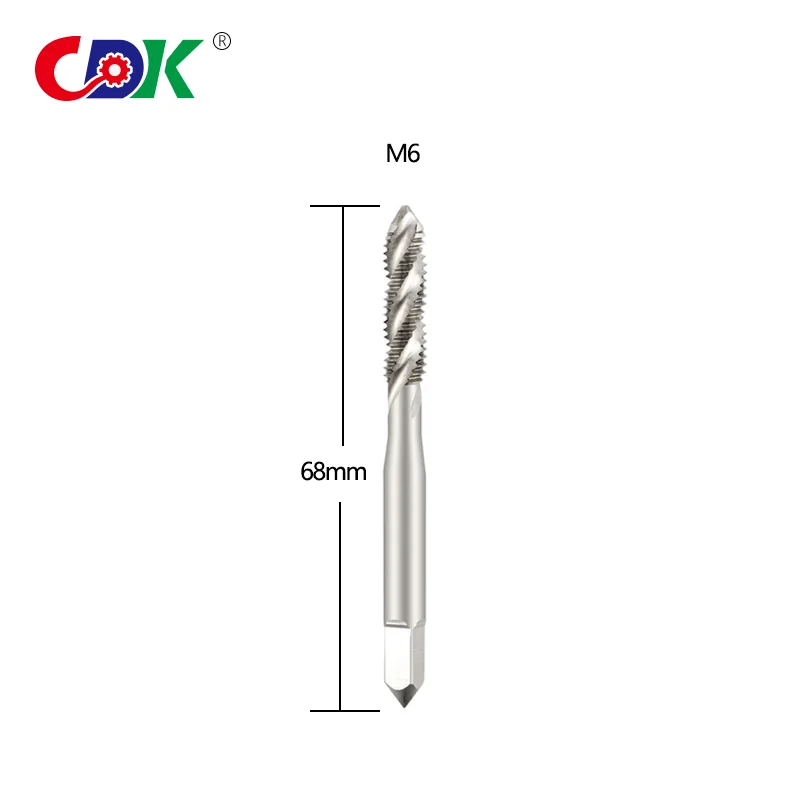Pc uno M6 Filo Tap Drill Metrica HSSE A Spirale Scanalata Macchina Tappo A Vite A Spirale A Rubinetti