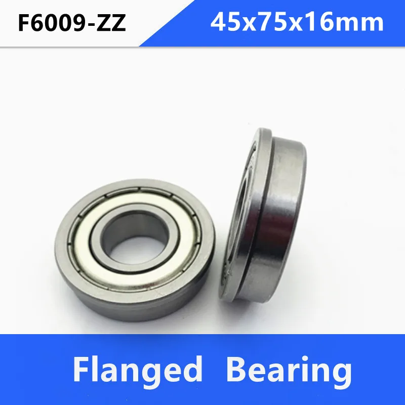 1pc/4pcs Flanged bearing F6009ZZ F6009 ZZ 2Z Z 45x75x16mm  flange deep groove ball bearings 45*75*16mm