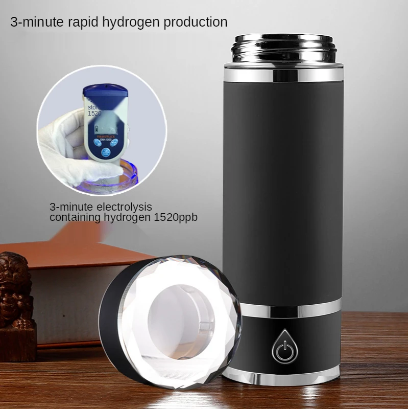 Новинка 2021, портативный водородный генератор воды SPE/PEM из нержавеющей стали SUS 316 с ингаляцией для лечения здоровья
