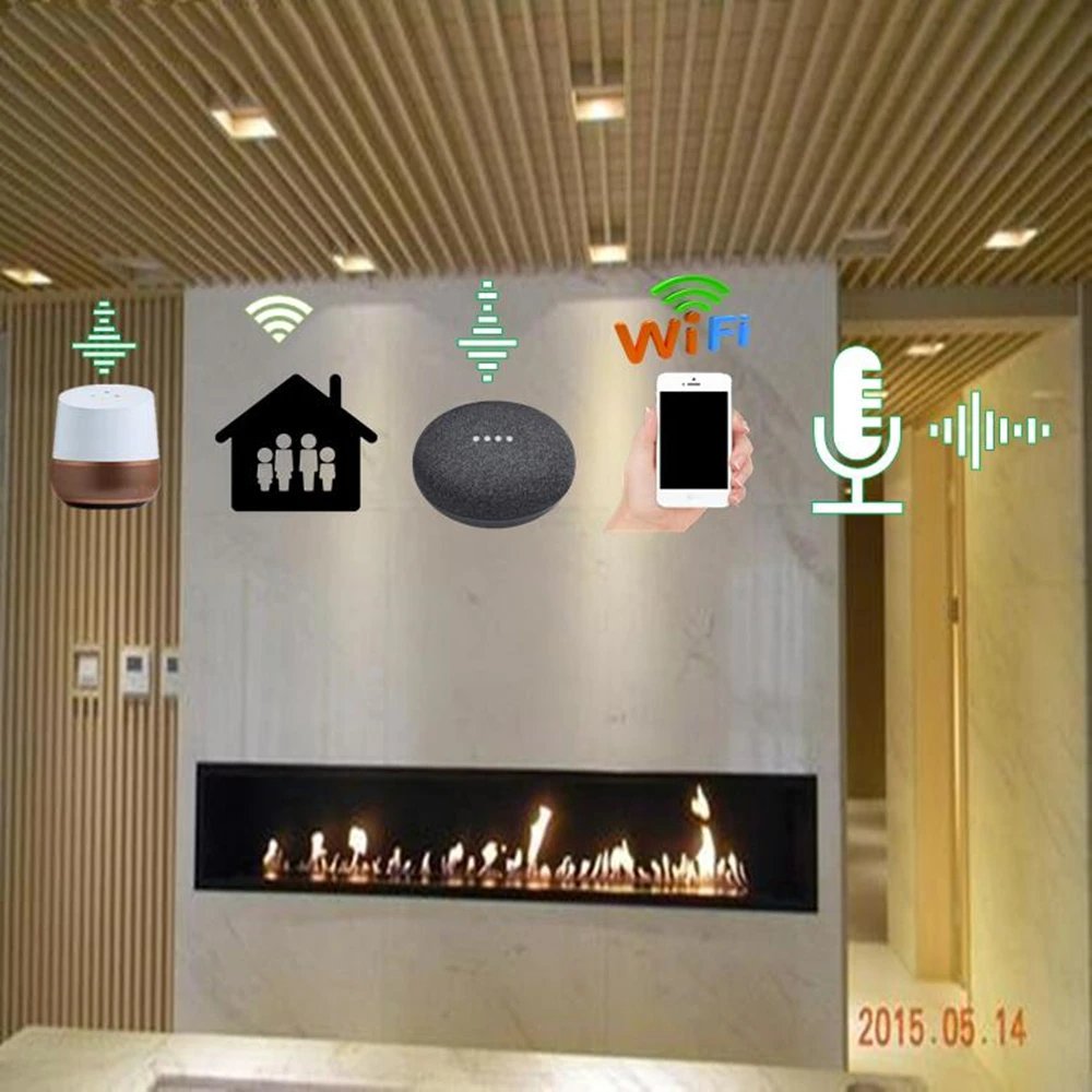 

48 inch Smart Kamin Automatic Fire place Ethanol Stove Bio Luxury Electric Fireplace