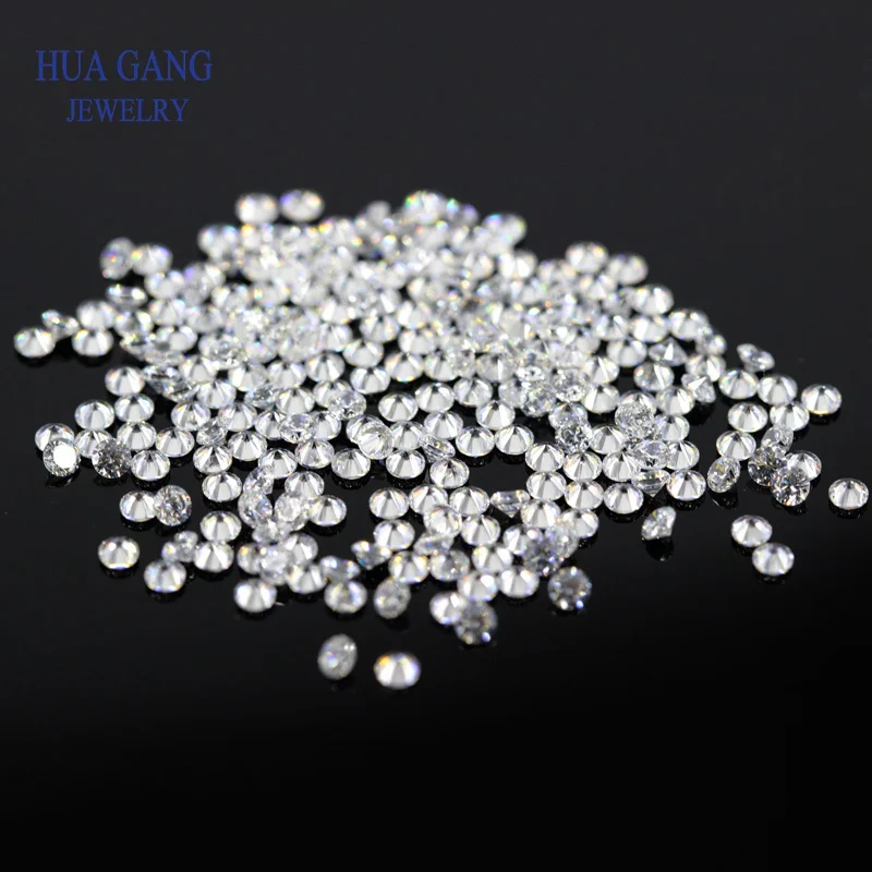 Size 2.5~6.75mm 10PCS~10000PCS Round White CZ Stones Round Brilliant Cut Loose Cubic Zirconia Stone Beads For Jewelry Making