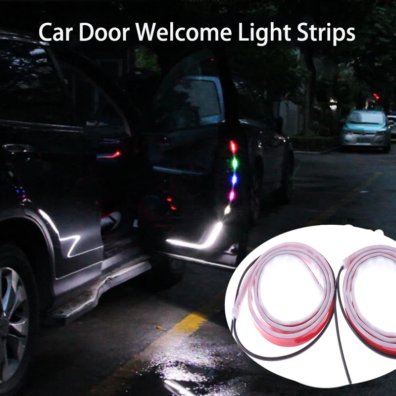 

2021 NEW Car Door Welcome Strips Strobe Light For Opel Astra H J G Insignia Mokka Corsa D Vectra C Zafira Meriva Infiniti q50 FX