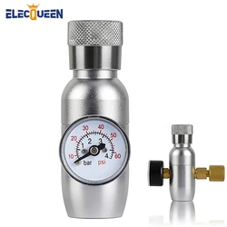 ELECQUEEN Newest Co2 Charger Kit, 0-60PSI Co2 Regulator Mini Keg Charger with Ball Lock Gas Disconnect Portable for Home Brewing