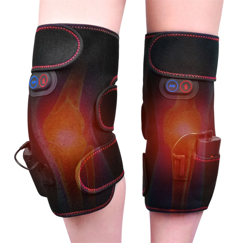 

Electric Heating Knee Pads Brace Support Vibration Massage Pain Relief Therapy Joint Injury Rehabilitation Elbow Leg Massager