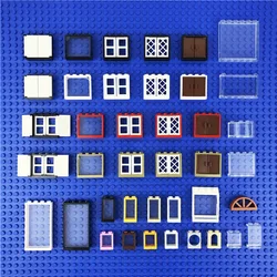City House Window Building Blocks Friends Accessories Parts Blocks Compatible MOC Bricks Educational Construction Children Toys
