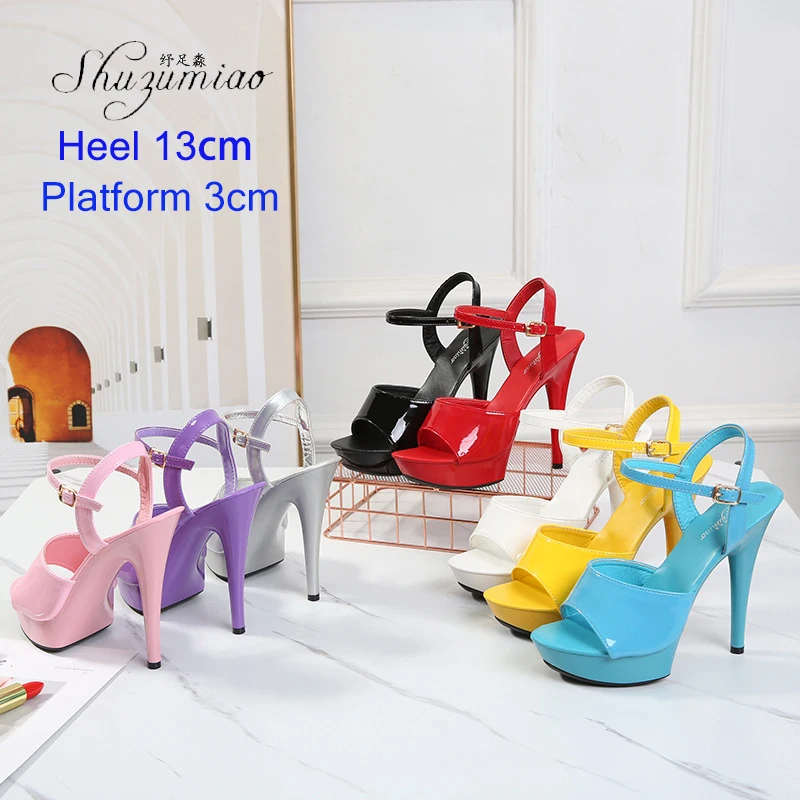 Pole Dance Model Shoes Women Catwalk Shoes Sandals 9 13 15 17 20 CM Sexy High Heels Platform Sandals Girls Shoe Party Stiletto