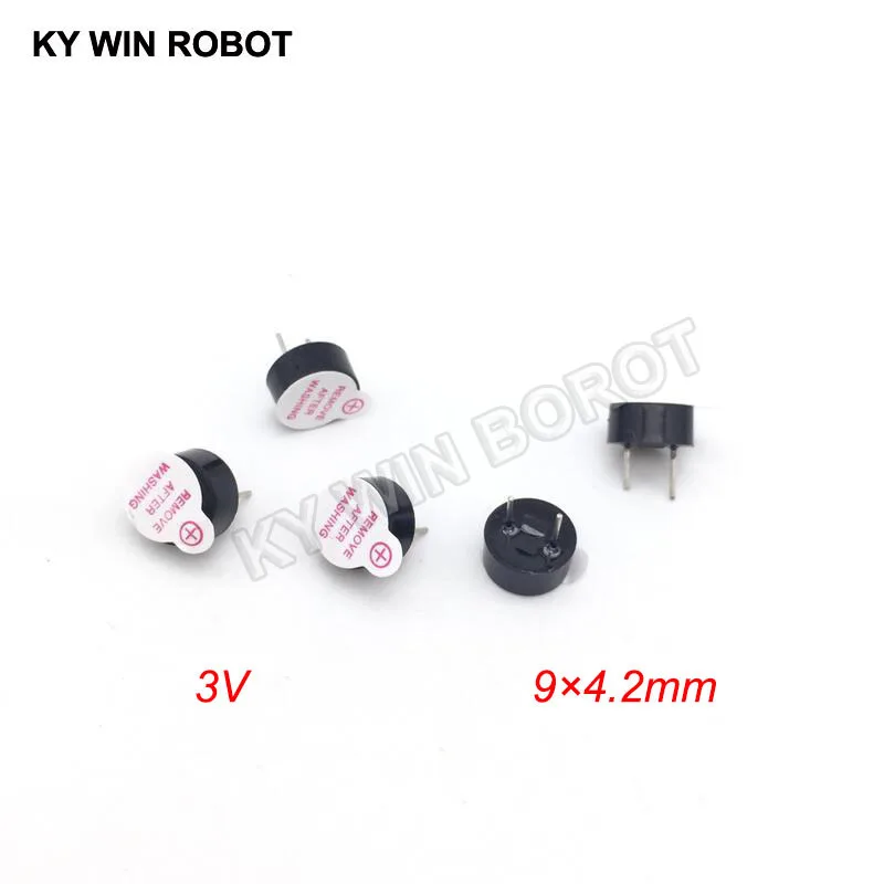 10PCS New Ultra-thin 3V Active Buzzer Alarm AC 9MM*4.2MM 9x4.2MM 0942 MINI Active Piezo Buzzers Fit For Arduino Diy Electro