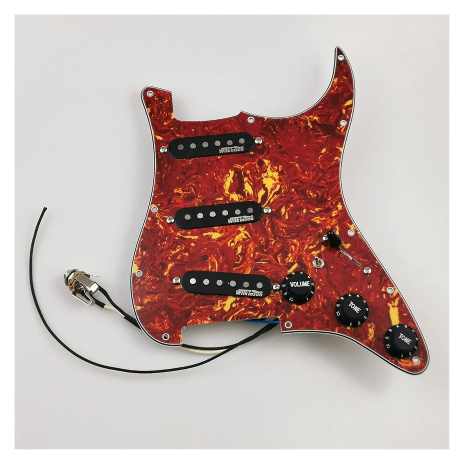 

7 Voices Pre-wired Pickguard Harness Guitar Pickups Alnico5 SSS Single Coil Pickup From Wilkinson WVS 60 For ST