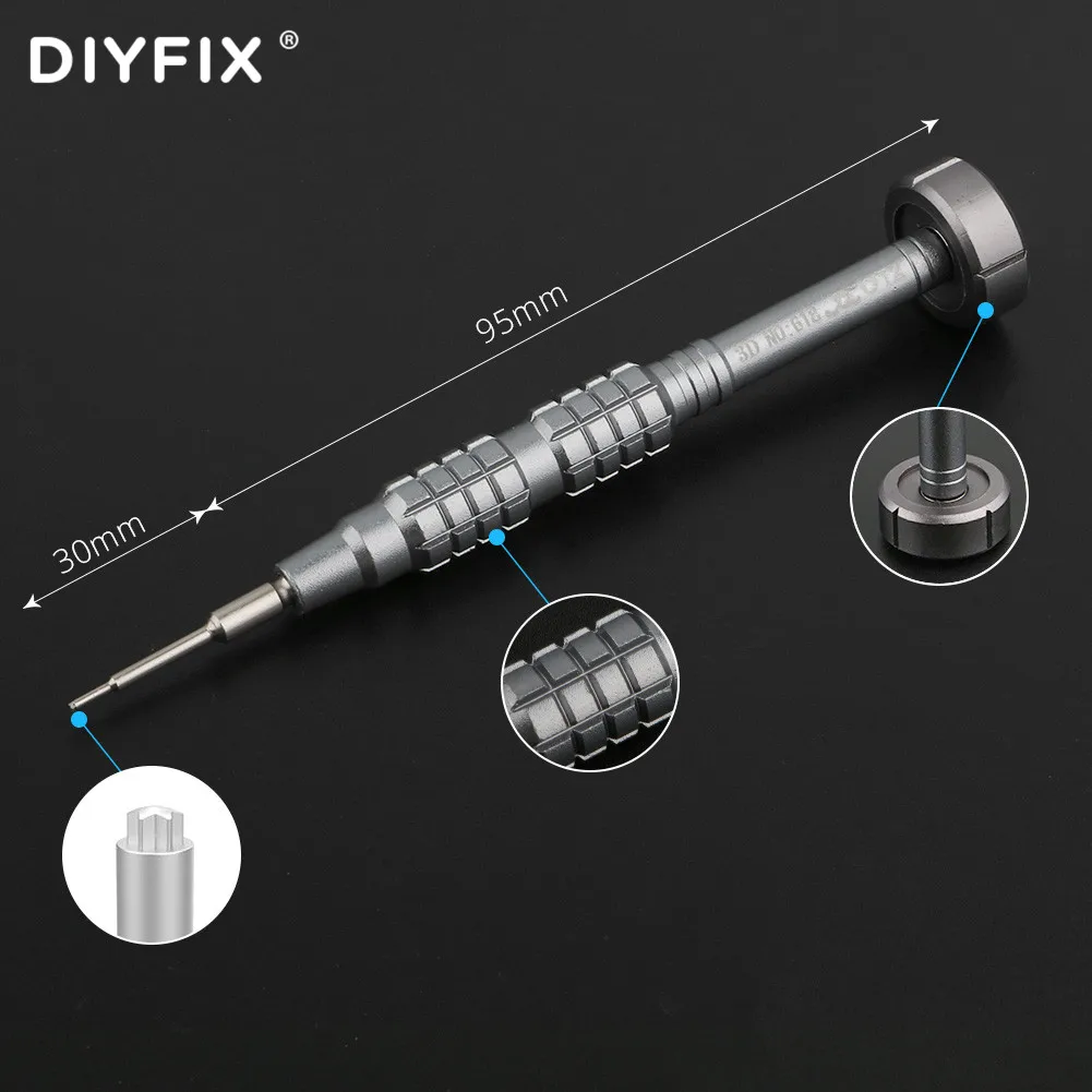DIYFIX 5 في 1 الدقة مفك مجموعة آيفون 12 سلسلة ثلاثية الأبعاد رأس دفعة الهاتف إصلاح الكمبيوتر التفكيك الترباس مفك