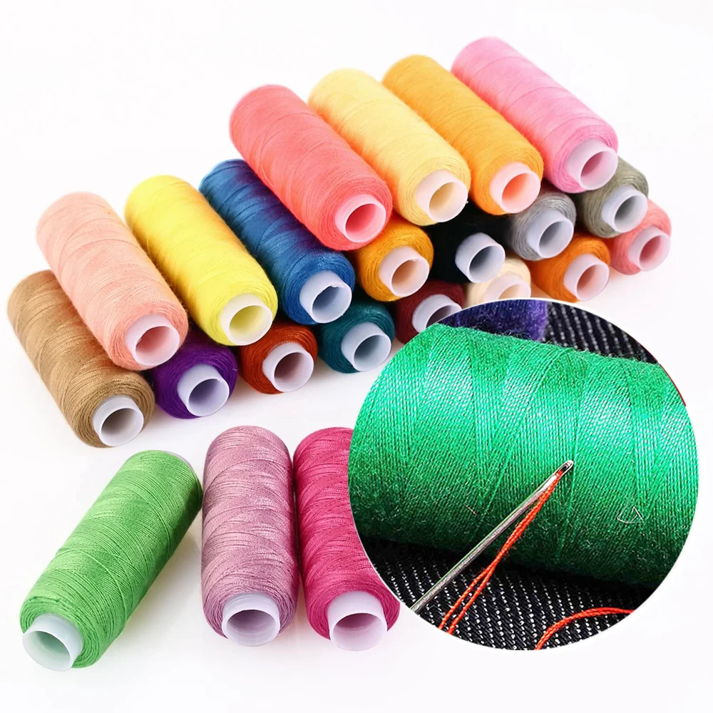 D&D 30/60 Spools Polyester Thread 250 Yards Sewing Threads Kits for Needlework Quilting Hand Sewing/Machine Sewing Supplies