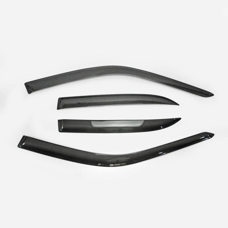 Car Styling Carbon Fiber Wind Visor Deflector For Lexus SXE10 Altezza Z Zenki Glossy Finish Door Eyelid Side Trim Fibre Eyebrow