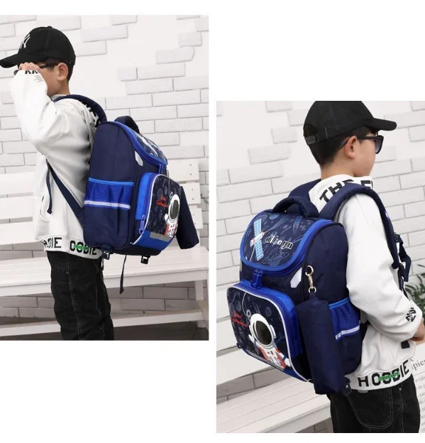 School bag with wheels for boys Primary School Rolling Trolley Bags Kids Daypack Knapsack Rucksack Carry-on Luggage with Wheels