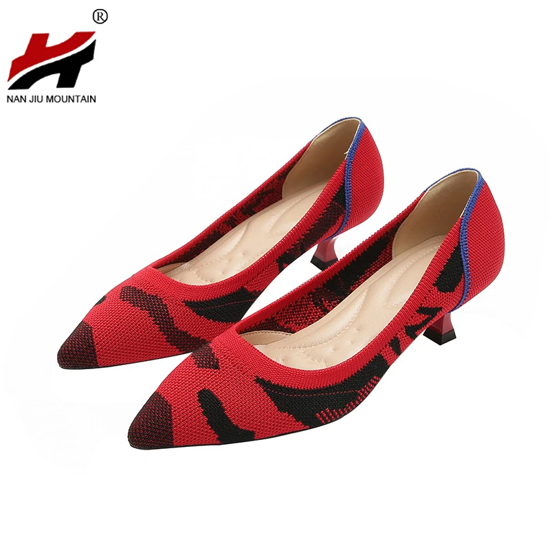 High Heel Single Shoes Simple Pointed Women Shoes Mid Heel Comfortable Sole Candy Colors Spring And Autumn