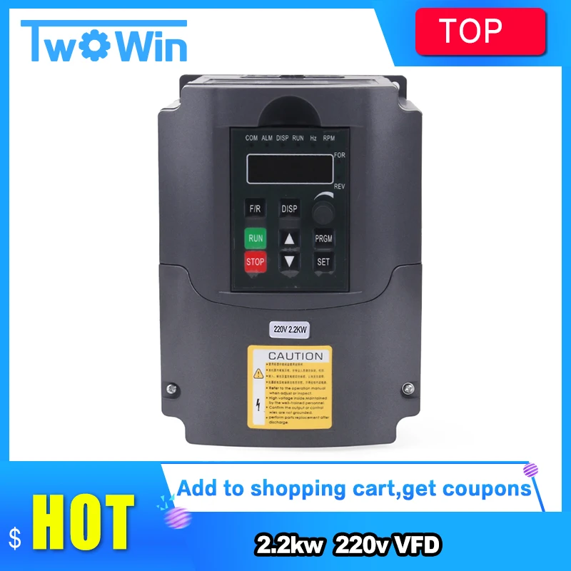 

1.5KW 2.2KW/0.75KW 220V VFD Single Phase input and 3 Phase Output Frequency Converter/Adjustable Speed Drive /Frequency Inverter