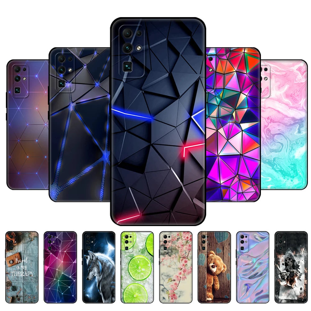 For HONOR 30 Case 6.53 inch BMH-AN10 Soft Silicon TPU Back for Honor 30 Pro Plus Cover honor 30 Premium Bumper black tpu case