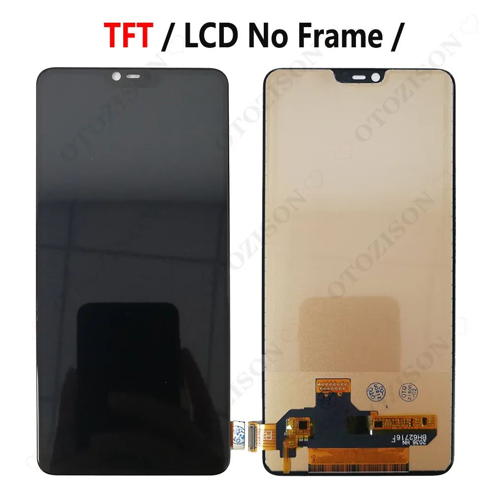 Super AMOLED R15 LCD With Frame For OPPO R15 Pro Display CPH1831 R15 Dream Mirror Screen Touch Digitizer Assembly CPH1835 LCD