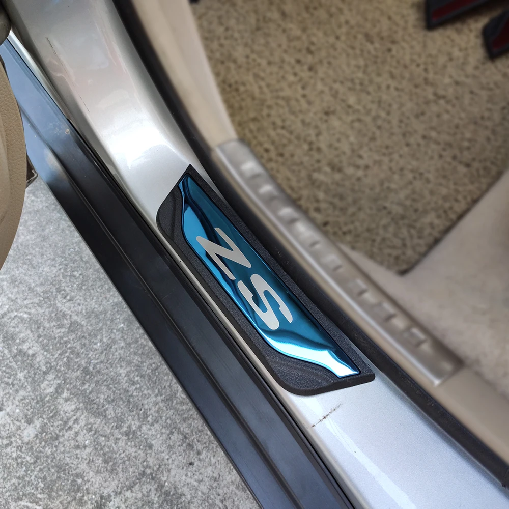 For Mg Zs Car Accessories Styling Door Sill Scuff Plate Stainless Steel Protector Guard Cover Sticker 2022 2023 2024 2025 2026